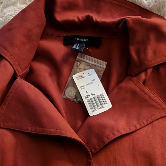 Burnt red peacoat - Picture 2 of 4